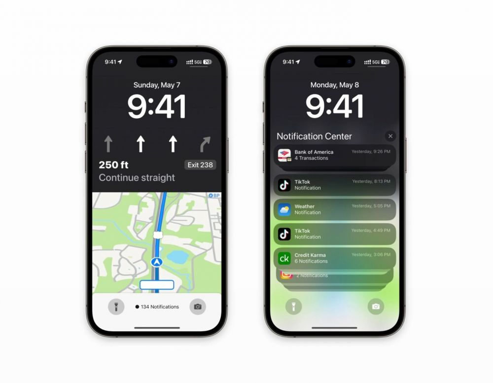 苹果iOS17全新地图导航锁屏界面曝光