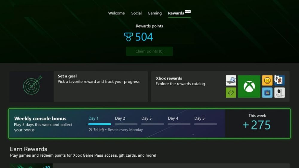 微软更新上线Xbox周挑战活动