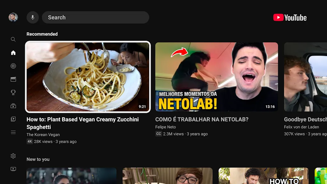 YouTube for Android TV 1