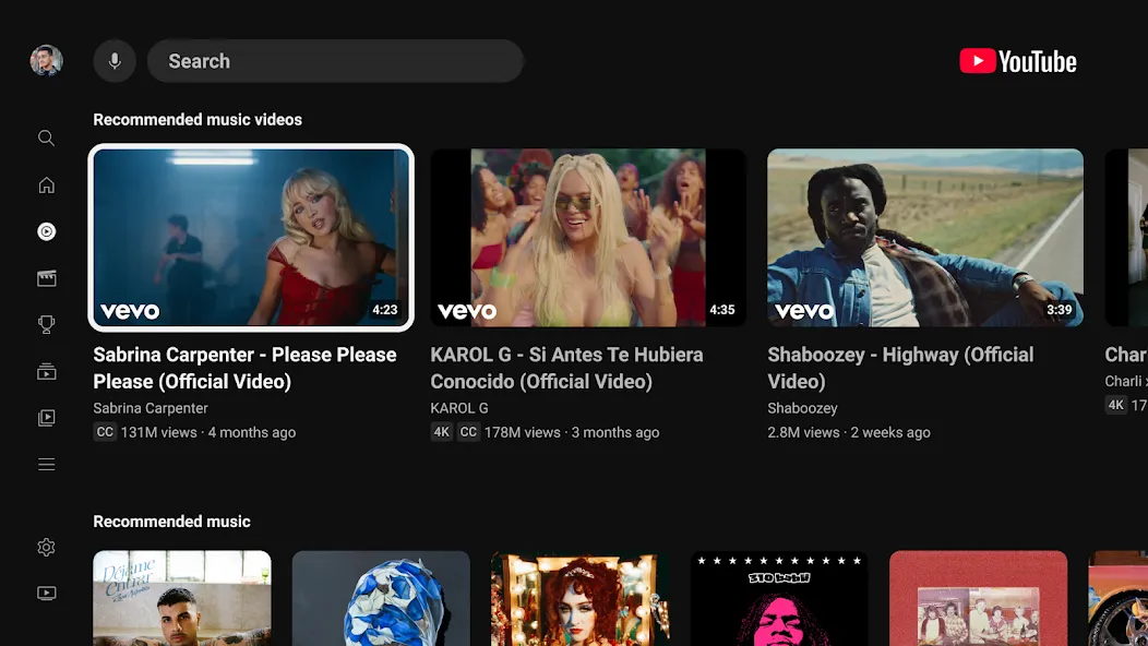 YouTube for Android TV YouTube for Android TV