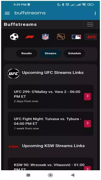 BuffStreams APP 1