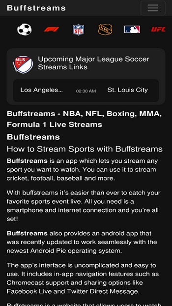 BuffStreams APP 2