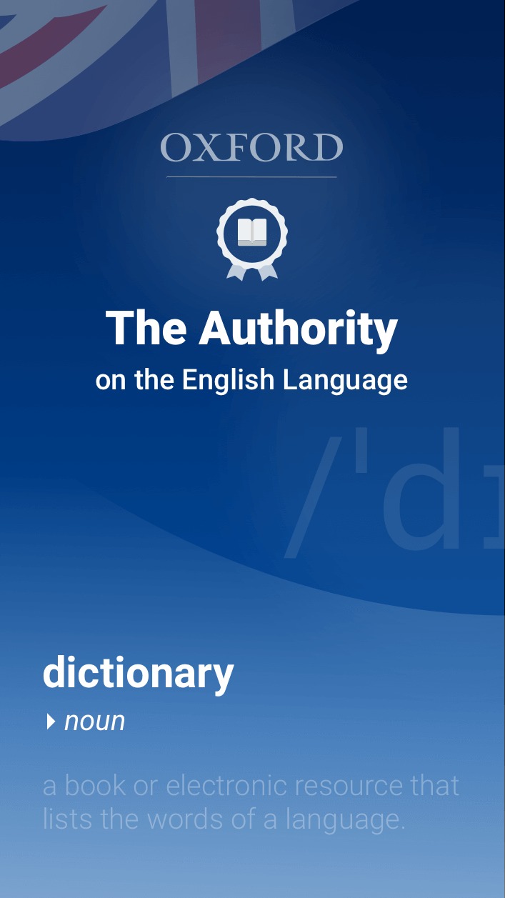 Oxford Dictionary of English Oxford Dictionary of English
