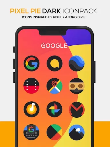Pixel DARK Icon Pack 1