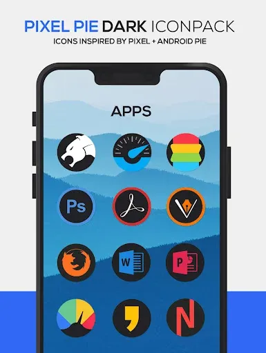 Pixel DARK Icon Pack 3