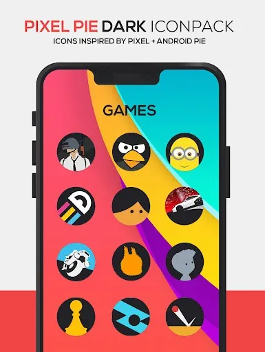 Pixel DARK Icon Pack 2