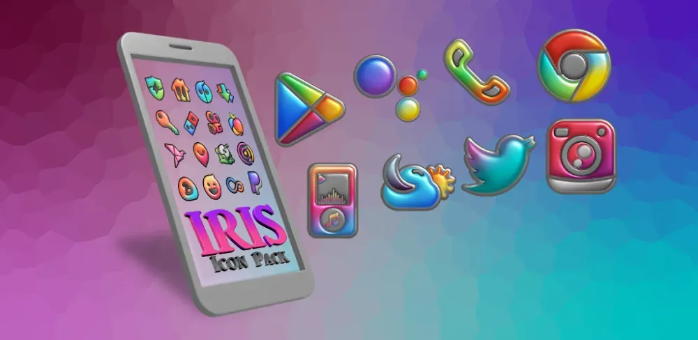 Iris Light Flat 3D Icon Pack 1