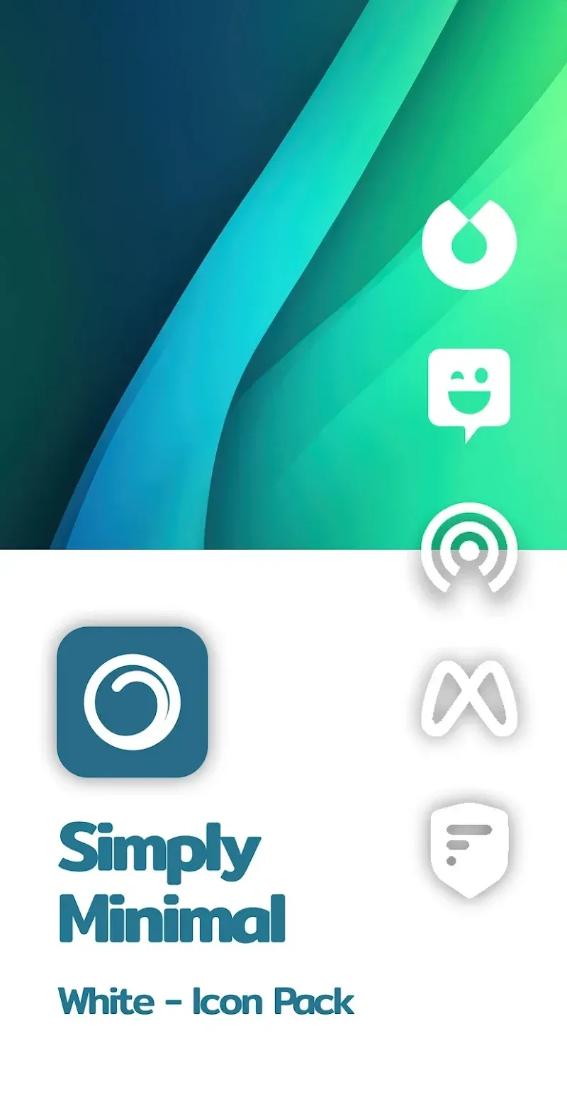 Simply Minimal White Icon Pack 4
