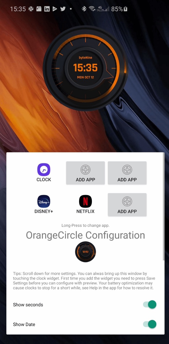 Android Clock Widgets Android Clock Widgets