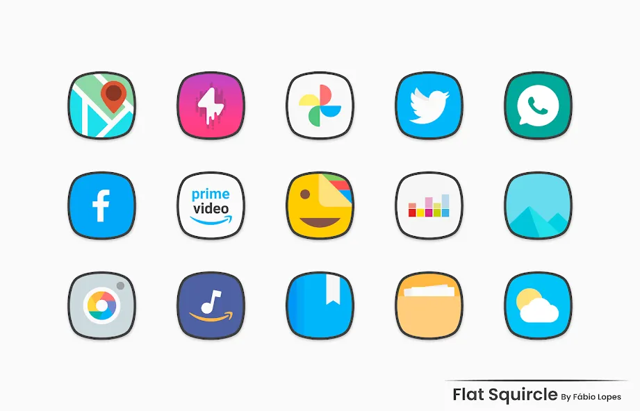 Flat Squircle - Icon Pack Flat Squircle - Icon Pack