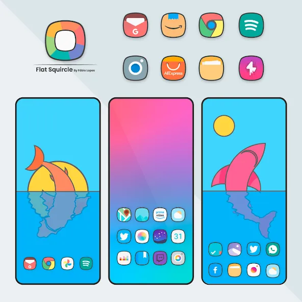 Flat Squircle - Icon Pack Flat Squircle - Icon Pack
