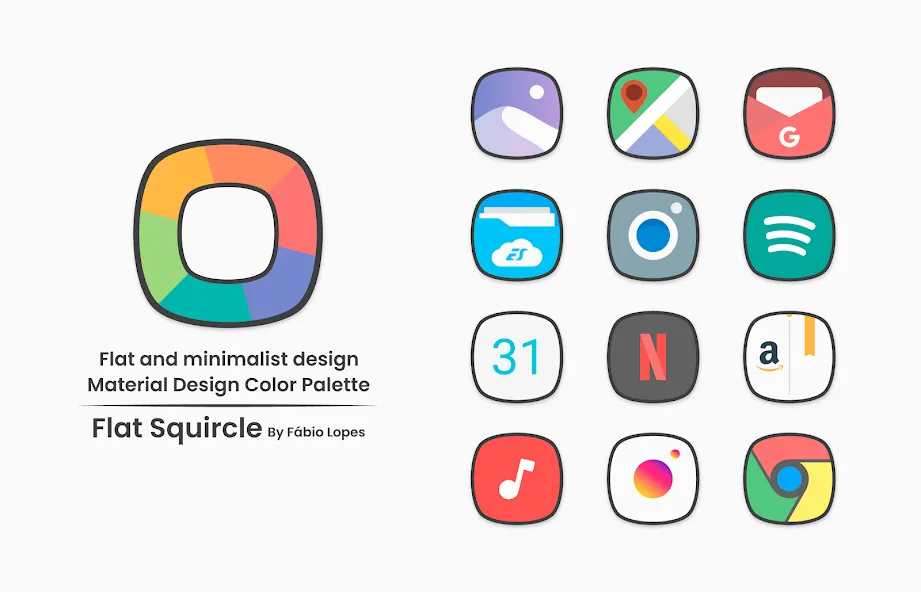 Flat Squircle - Icon Pack Flat Squircle - Icon Pack