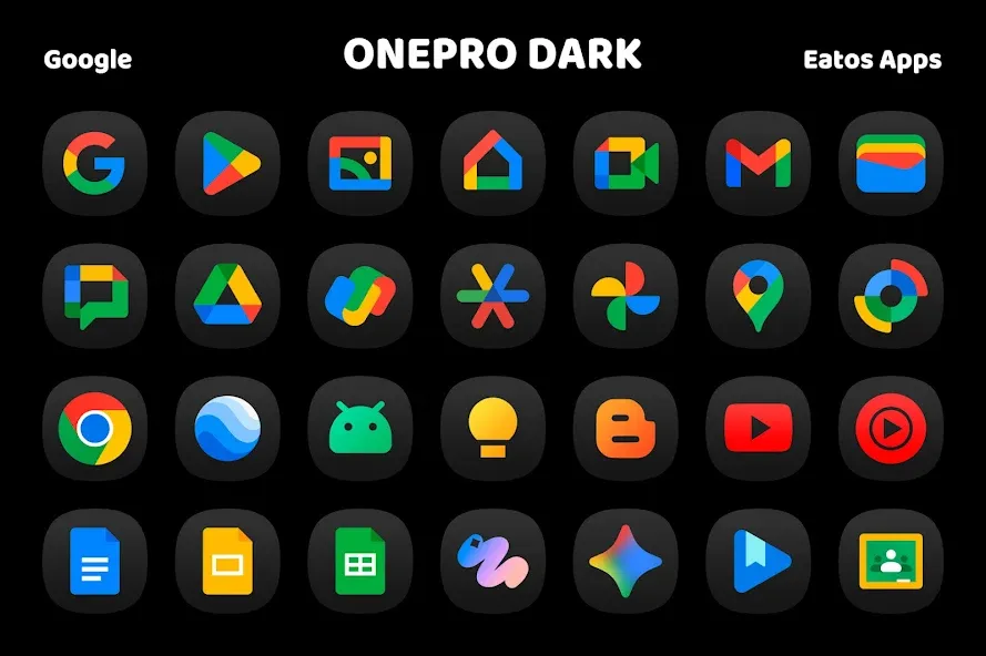 OnePro Dark - Icon Pack OnePro Dark - Icon Pack