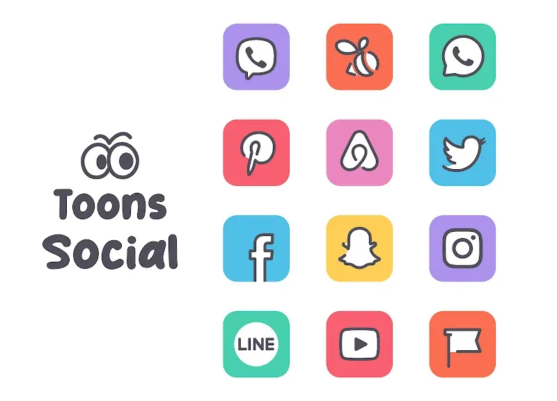 Adaptive Toons Icon Pack Adaptive Toons Icon Pack