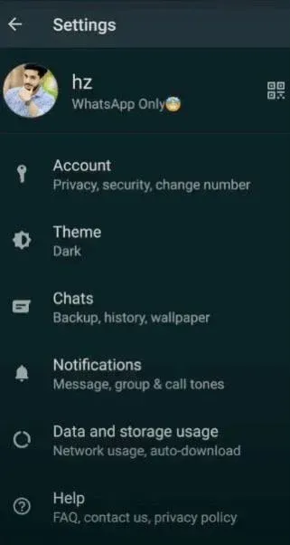 WhatsApp Dark 1