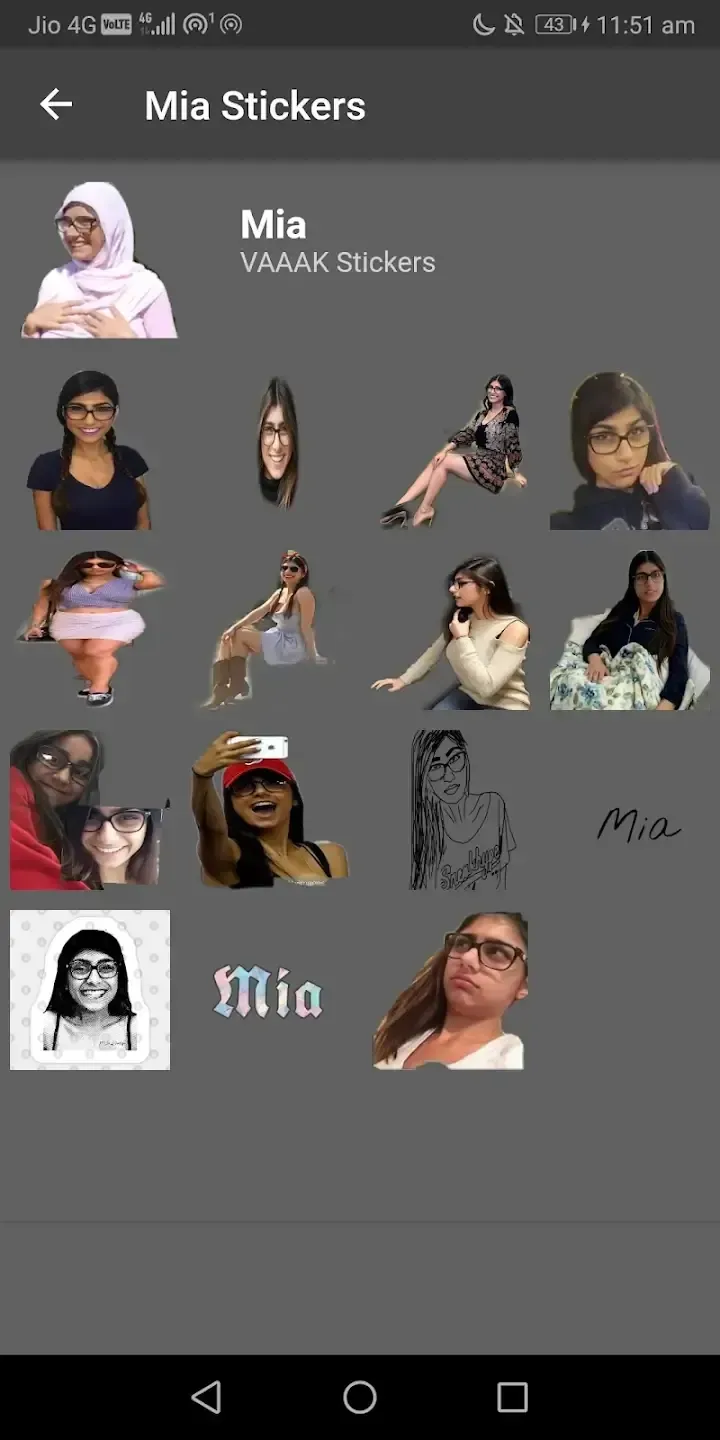 Mia Khalifa Stickers Whatsapp Mia Khalifa Stickers Whatsapp