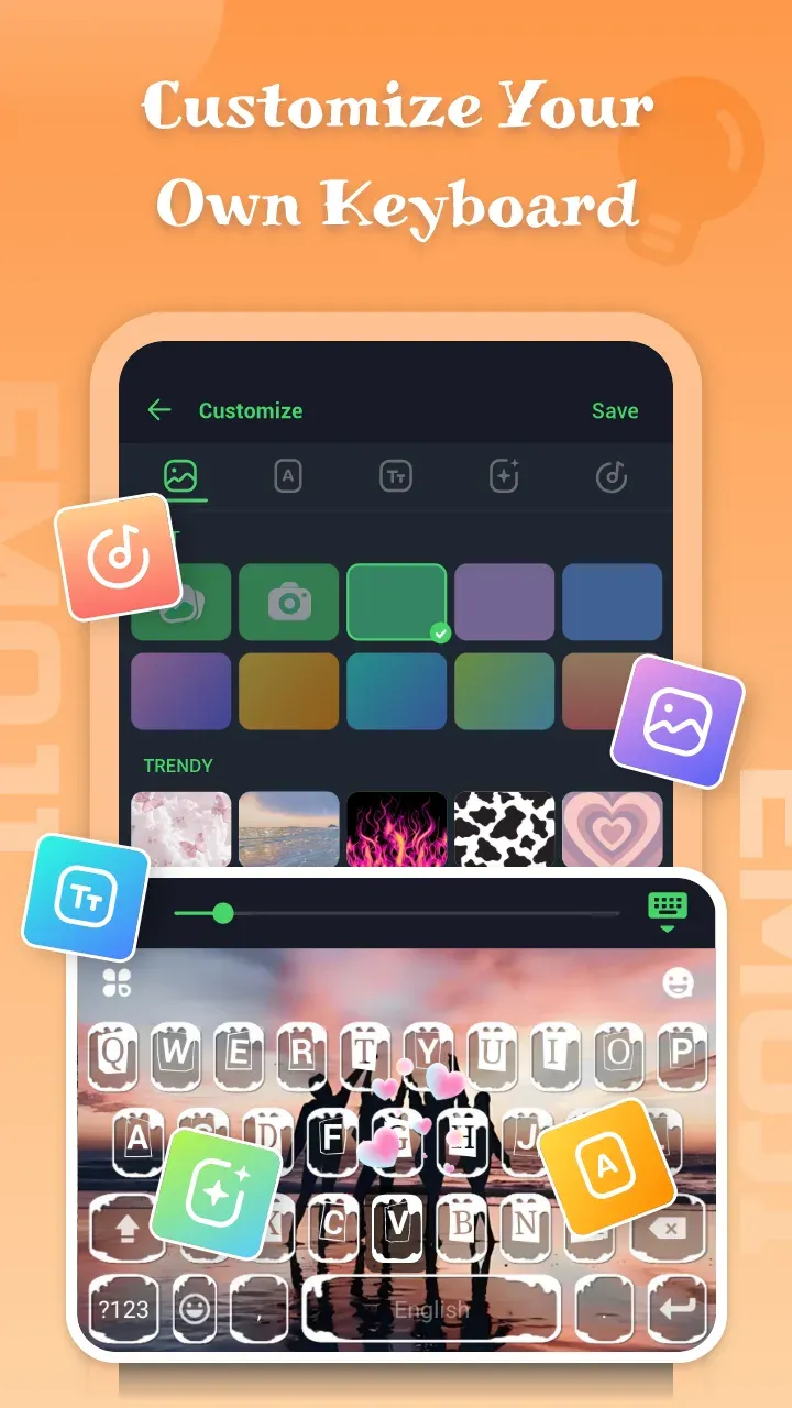 Emoji keyboard Emoji keyboard