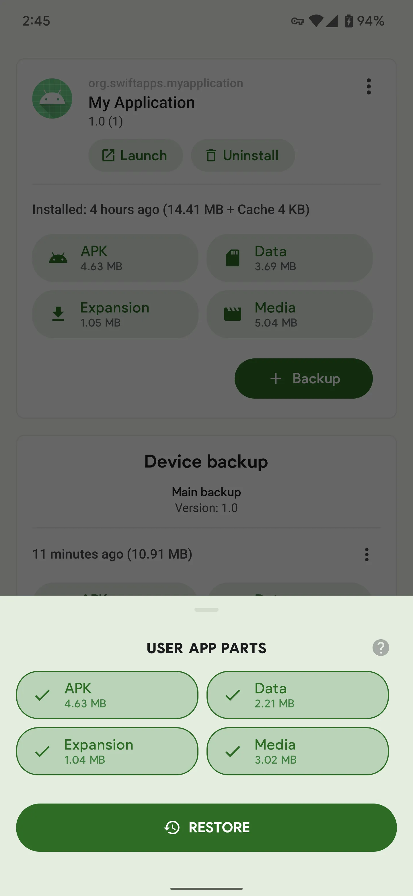 Swift Backup 1