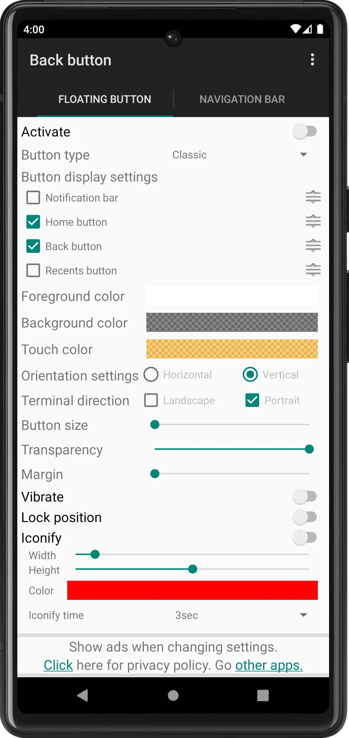Back Button Back Button