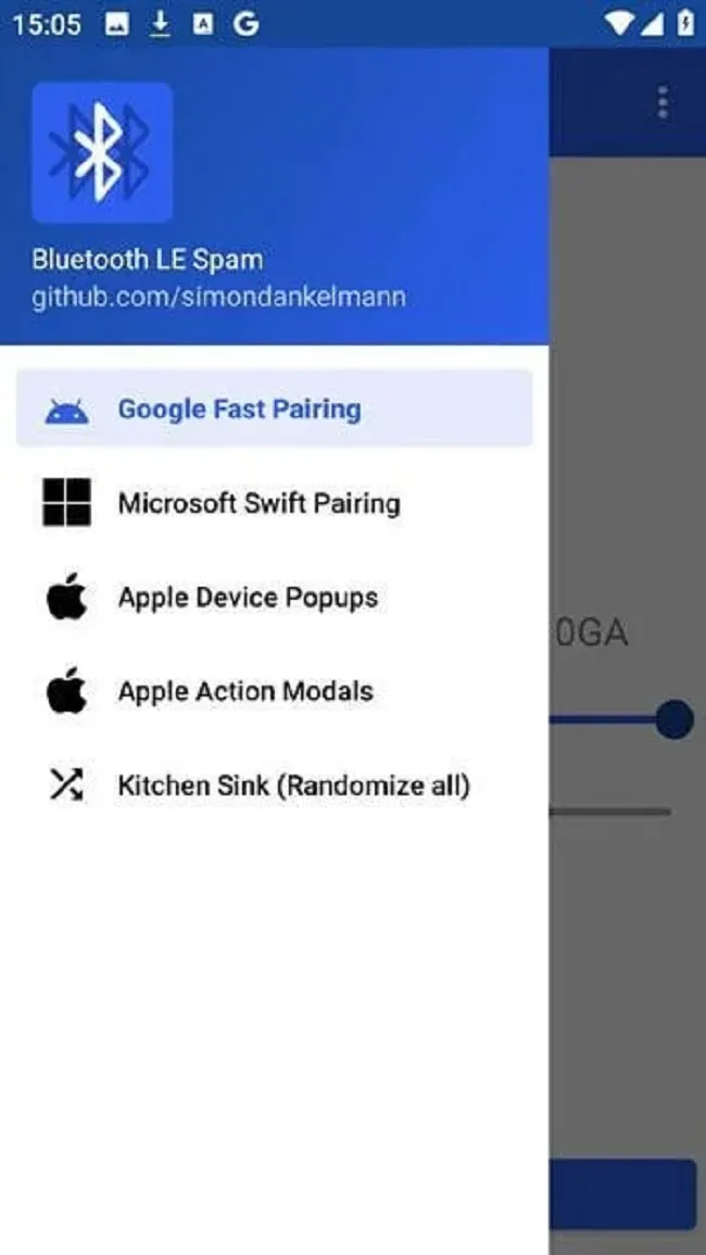 Bluetooth LE Spam Bluetooth LE Spam