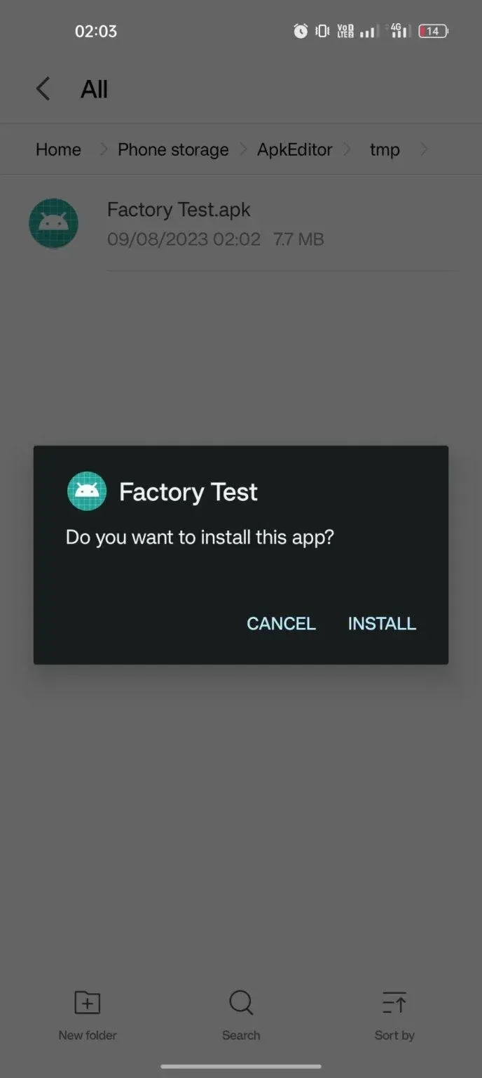 Factory Test 3