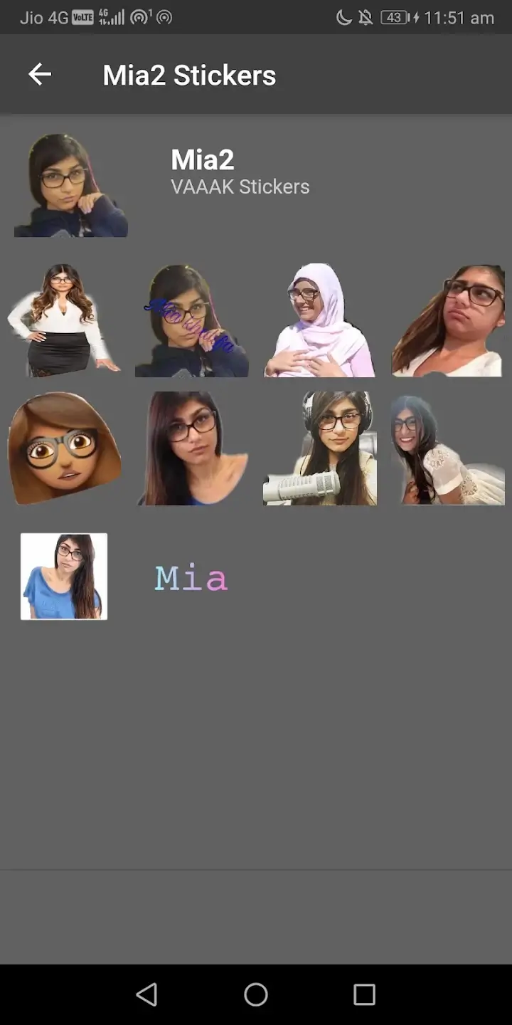 Mia Khalifa Stickers Whatsapp 1
