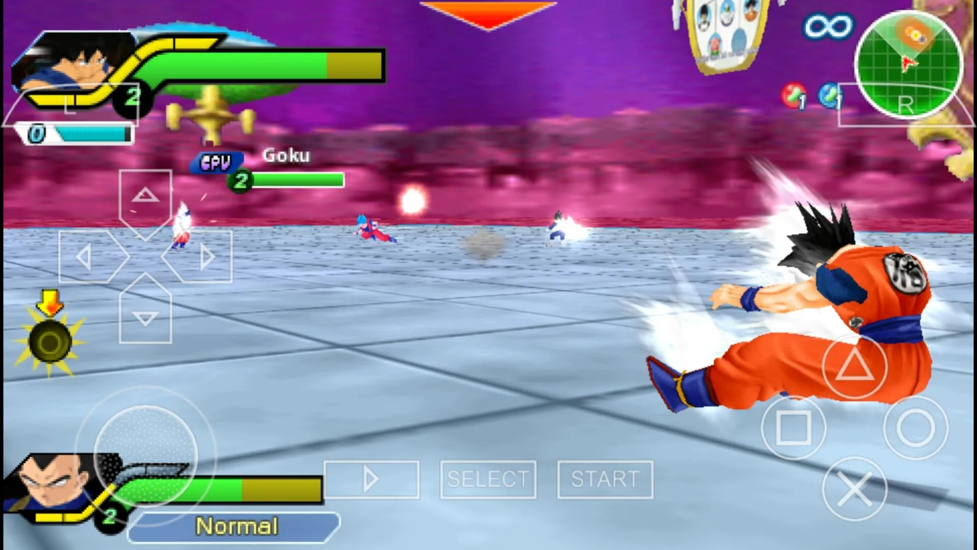 Dragon Ball Z: Tenkaichi Tag Team PSP 4