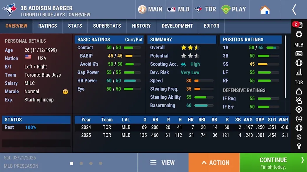 OOTP Baseball 27 Go! OOTP Baseball 27 Go!