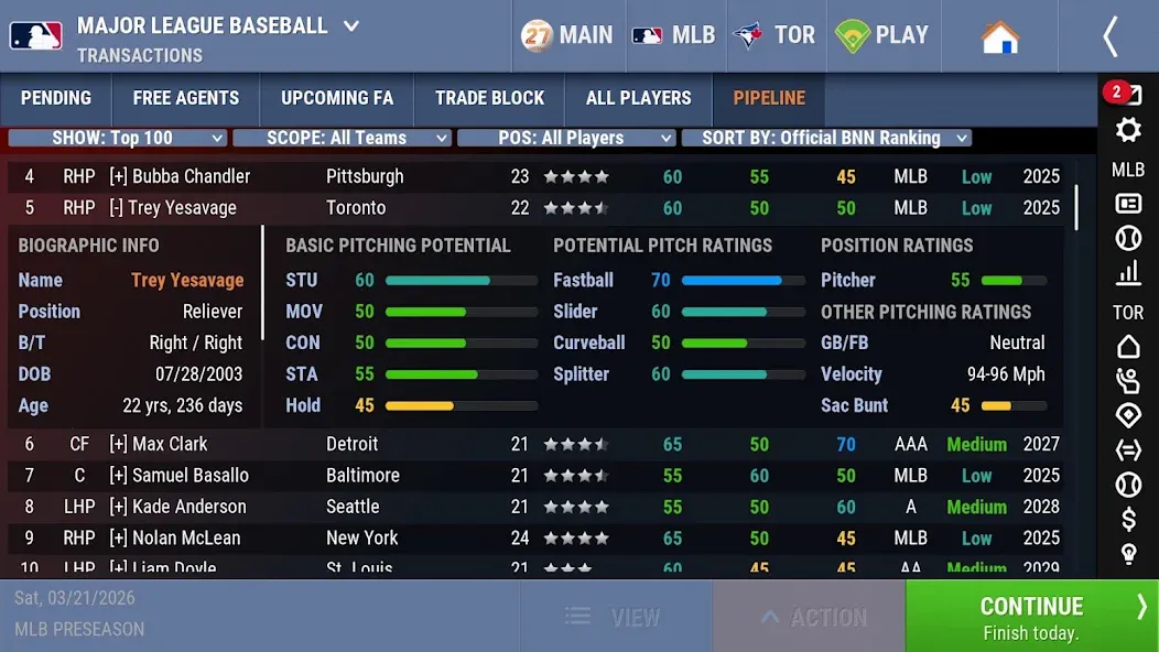 OOTP Baseball 27 Go! OOTP Baseball 27 Go!