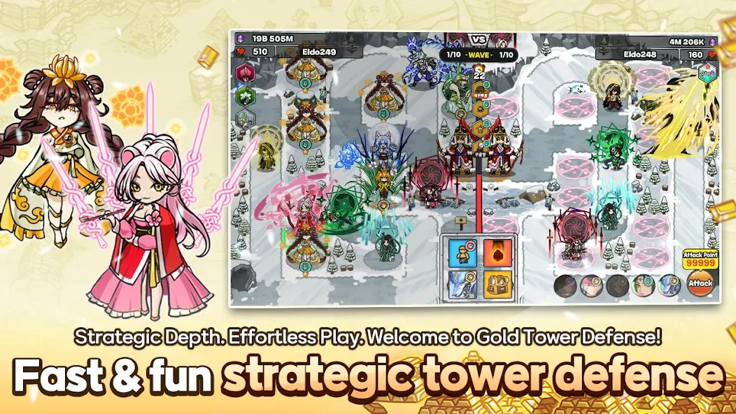 Gold tower defence M 1